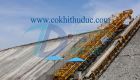 Sloping concrete paving machine